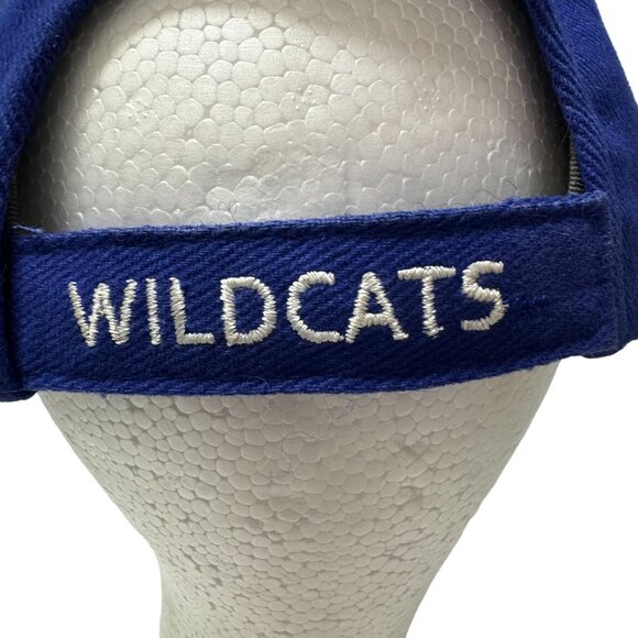 UK Kentucky Wildcats Basketball Hat Adjustable Strap Back Blue White Gray Cap OS - Picture 6 of 13